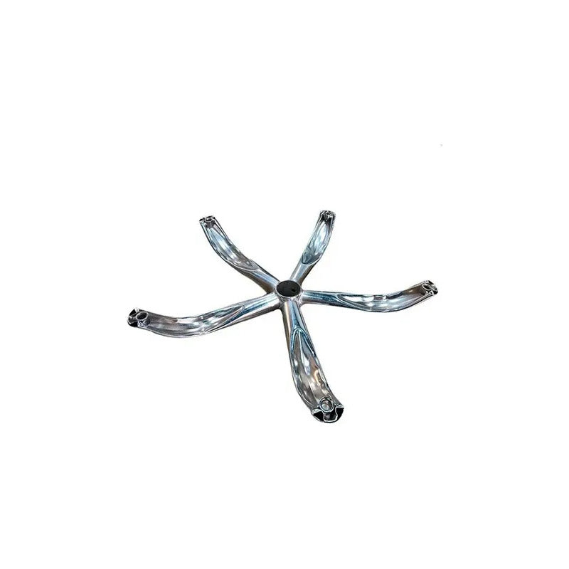 Repuesto Estrella Cromada Silla Oficina Giratoria + 5 Ruedas