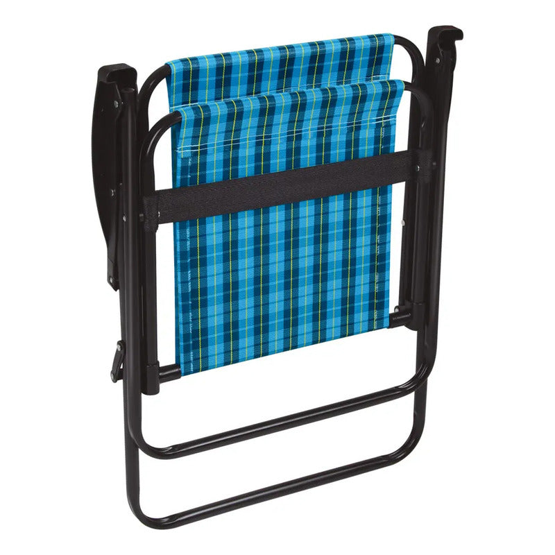 Silla Reposera Alta Exahome Plegable Portátil Playa Jardín
