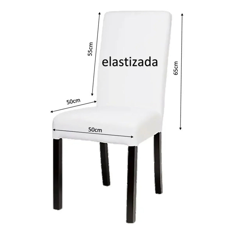 Fundas Elastizadas Sillas 100% Poliester Calidad Premium Color Gris Topo Liso