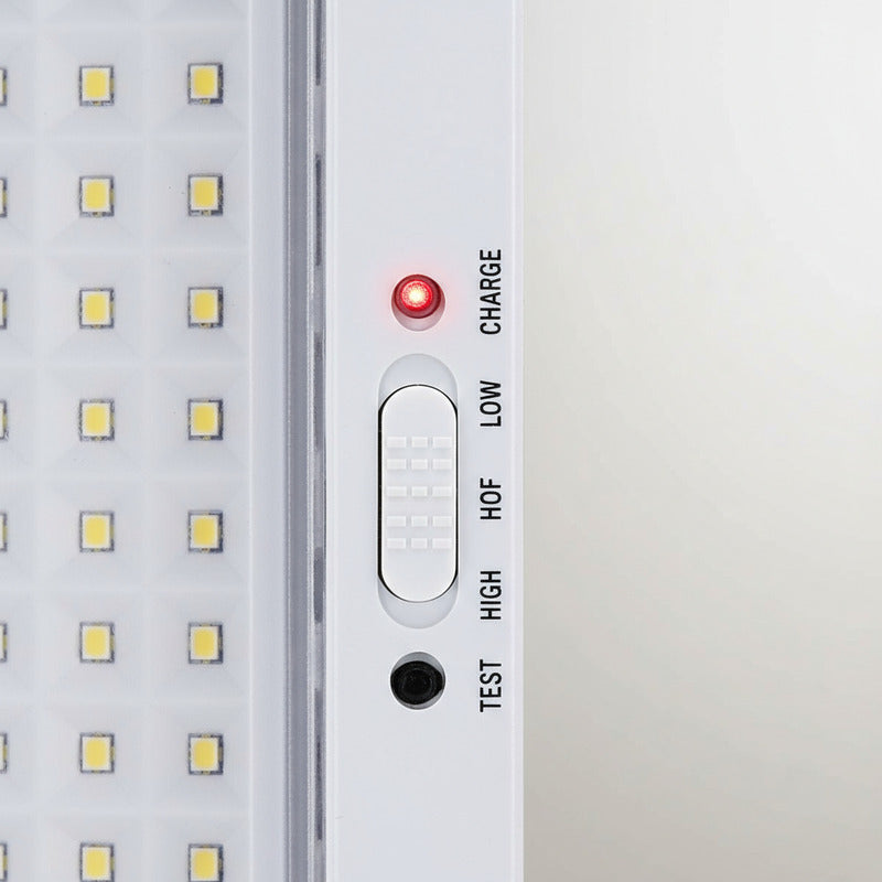 Pack 2 Luz De Emergencia Bateria Recargable 60 Led Industria Blanco