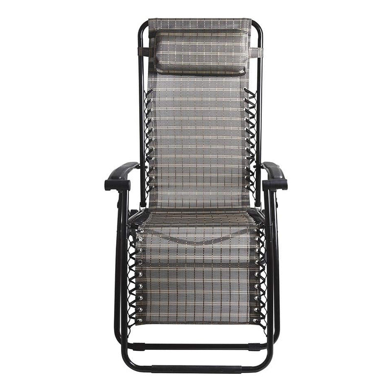 Reposera Gravedad Cero Exahome Premium Con Almohada Color Beige