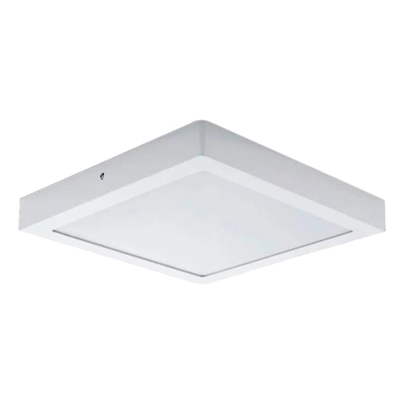 Plafon Cuadrado Con Base 18w Led Luz Fria