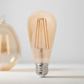 Lampara Tubular Led Filamento Foco Ambar 6w Ámbar
