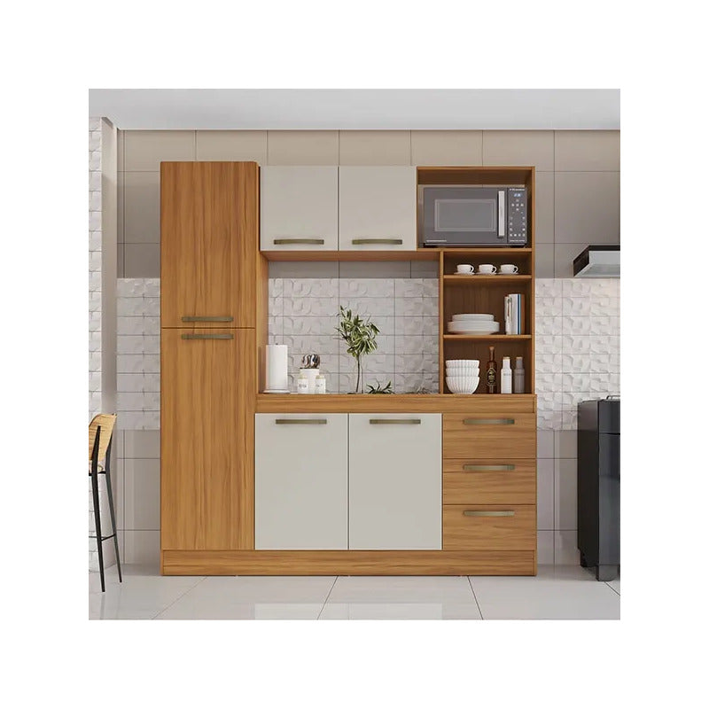 Mueble De Cocina Aparador Completo Multiuso Bajo Mesada Roble