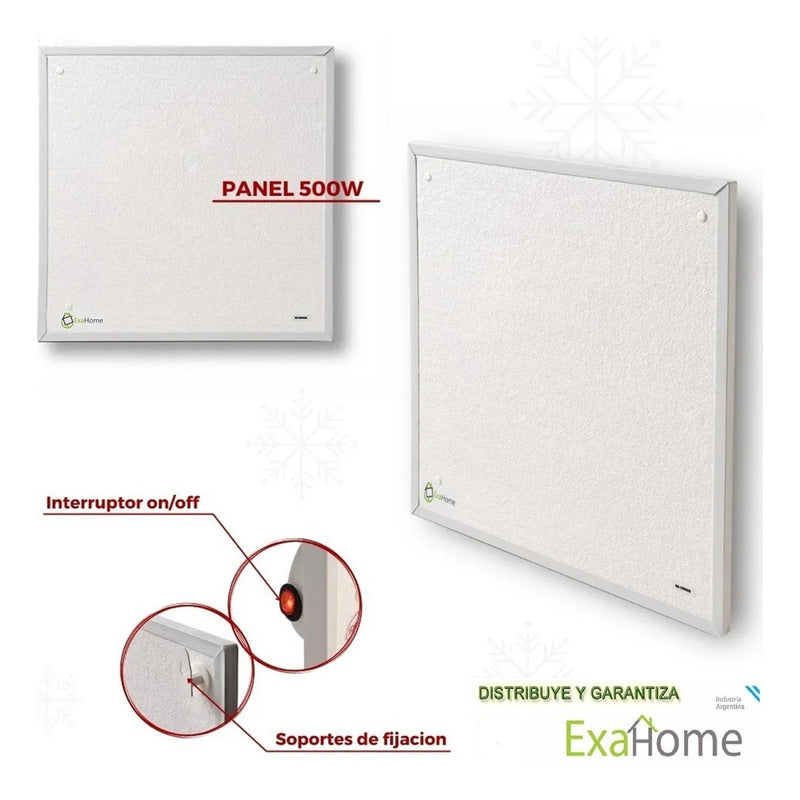 Placa Panel 2 En 1 Calefactor Estu Tienda Oficial Blanco