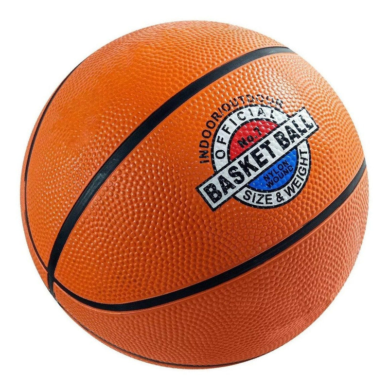 Pelota De Basquet N°7 Tamaño Peso Basket Juego Aro Color Marrón