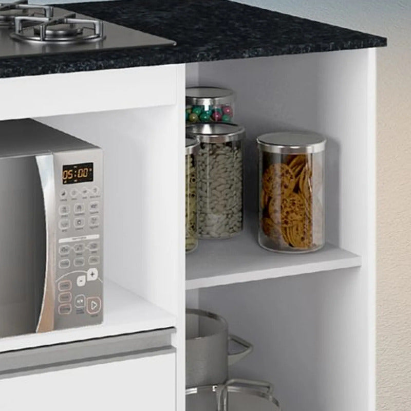 Bajo Mesada De Cocina Para Anafe Exahome Exclusivo Premium Roble