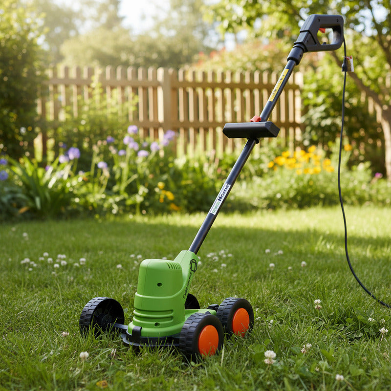 Bordeadora Electrica 900w + Carrito Exahome Cortadora Jardin Verde