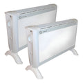 Combo 2 Calefactor Electrico Panel Estufa Exahome Calefaccio Blanco
