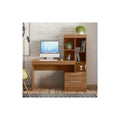 Escritorio Mesa De Computación Con Biblioteca Exahome Flex Roble