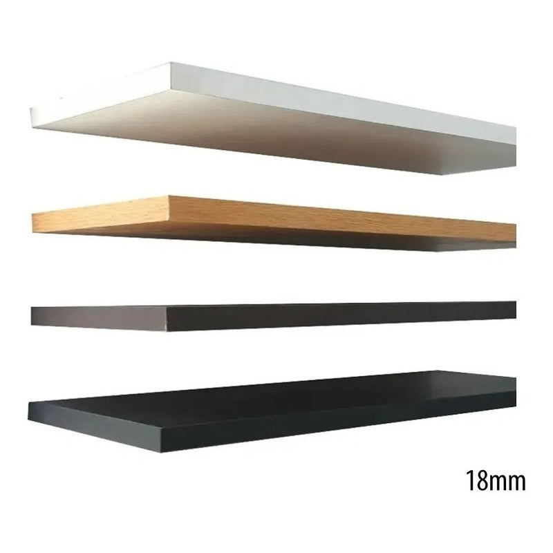 Estantes Flotantes Repisa Ménsula Invisible 80x20x18 Exahome Blanco