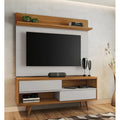 Rack Tv 2 En 1 Premium Exahome Nordico 50 Pulgadas 2 Puertas Blanco