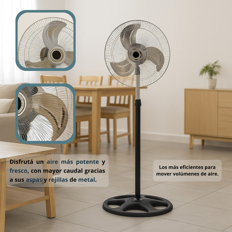 Ventilador Exahome 3 En 1 Pie Pared Turbo Ind. Argentina