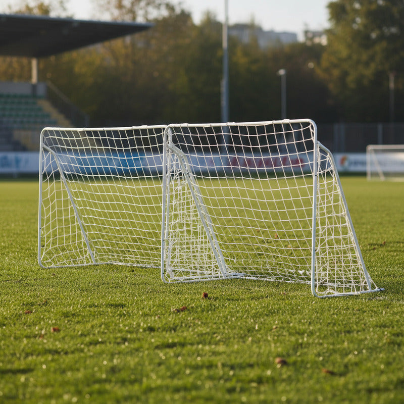 2 Arcos De Futbol 200x150 Con Red Metalico Desarmable Facil