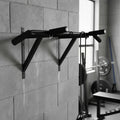 Barra De Dominadas Exahome Para Pared Con Triple Agarre Negro