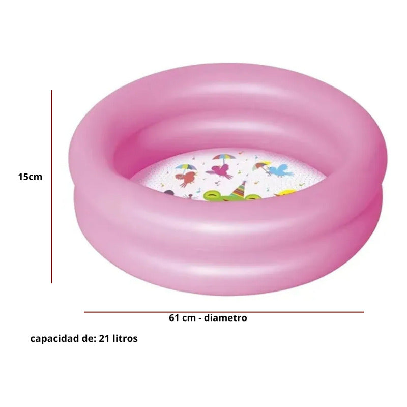 Pileta Inflable Redonda Exahome Akua K Tienda Oficial Rosa