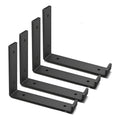 Ménsula Exahome 30cm Negros 4 Unidades 3mm Espesor