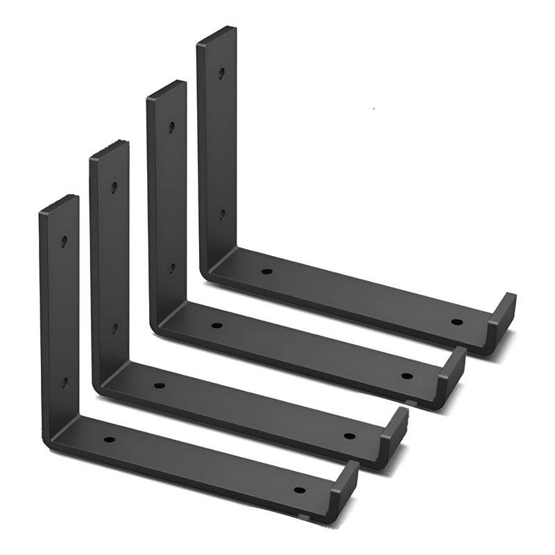 Ménsula Exahome 30cm Negros 4 Unidades 3mm Espesor