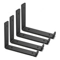 Ménsula Exahome 30cm Negros 4 Unidades 3mm Espesor
