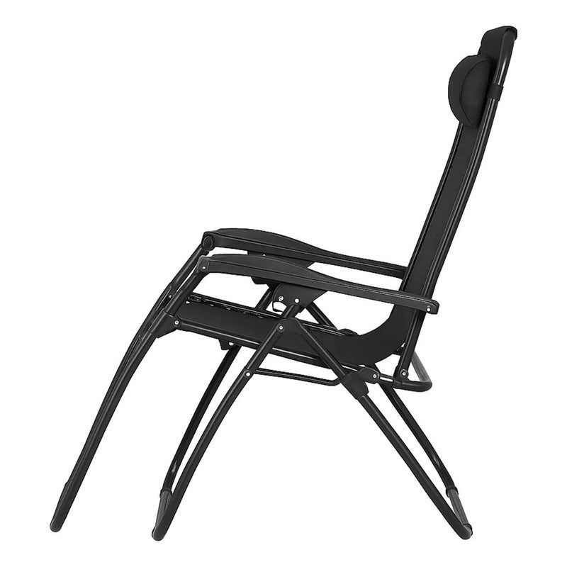 Reposera Gravedad Cero Exahome X2 Premium Con Almohada Color Negro