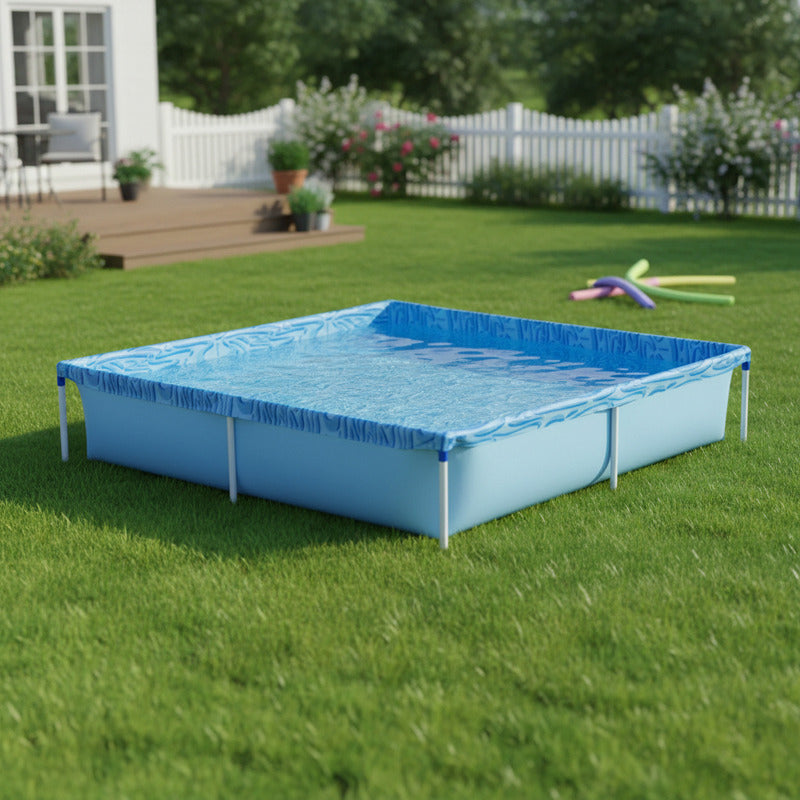 Pileta Estructural Exahome Linea Akua 15 Tienda Oficial Azul Rectangular