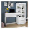Escritorio Mesa De Computación Con Biblioteca Exahome Flex Blanco