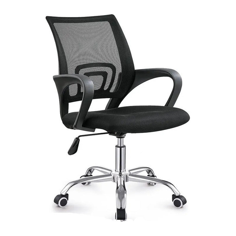 Silla De Escritorio Exahome Gas Gamer Ergonómica Negra Negro Malla