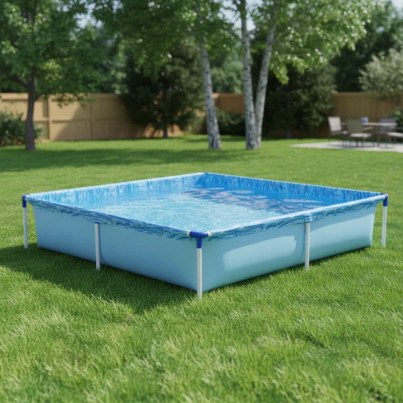 Pileta Estructural Exahome Linea Akua 15 Tienda Oficial Azul Rectangular