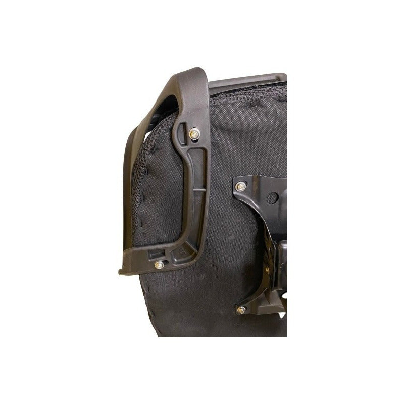 Juego De Apoya Brazos Para Silla De Oficina Repuesto Exahome Negro Cuero Sintético
