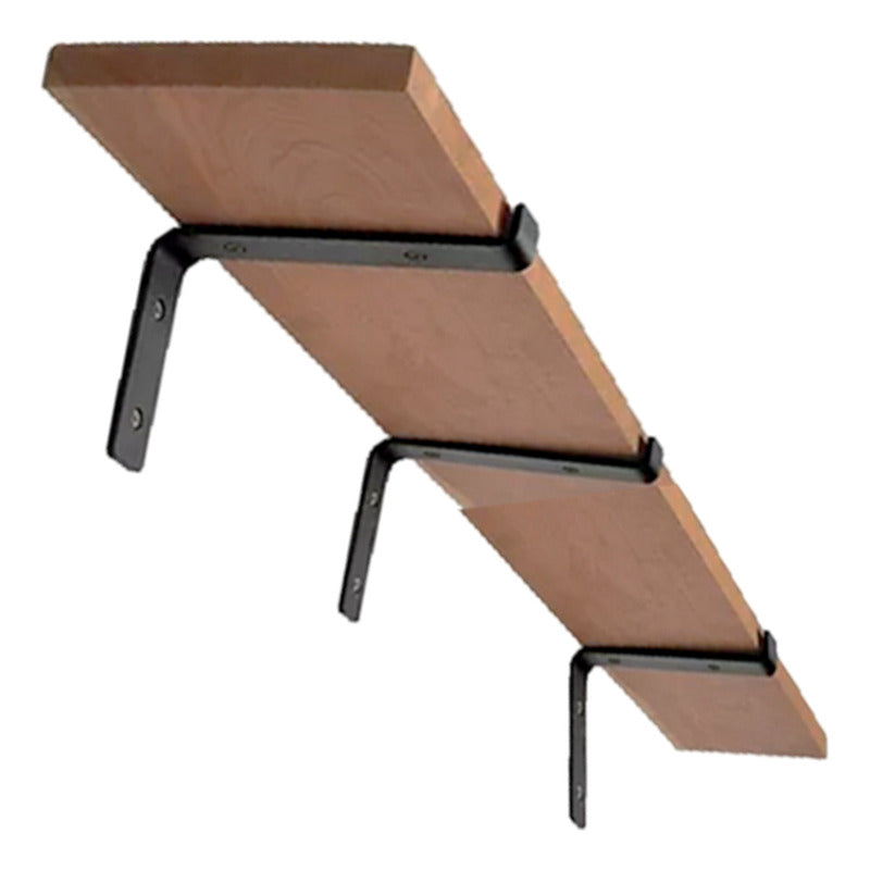 3 Mensulas De Acero M25 P/ Estante Exahome 20, 25 O 30cm