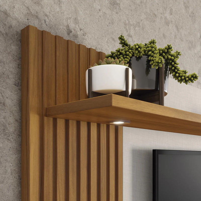Rack Tv Panel Nordico Exahome Exclusivo Mueble Televisión Blanco
