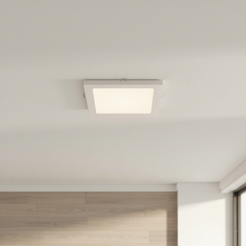 Plafon Cuadrado Led Embutible 18w Tienda Oficial Blanco Cálido