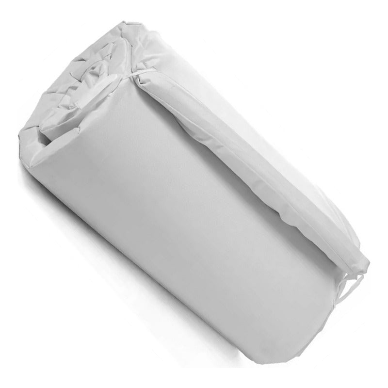 2 Colchonetas Para Camastro Reposera Exterior Impermeable Blanco