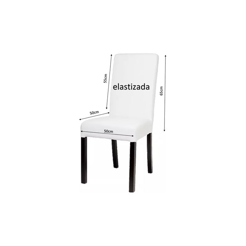 Fundas Para Sillas Exahome Paris Elastizada Poliester Decor Gris Topo Liso