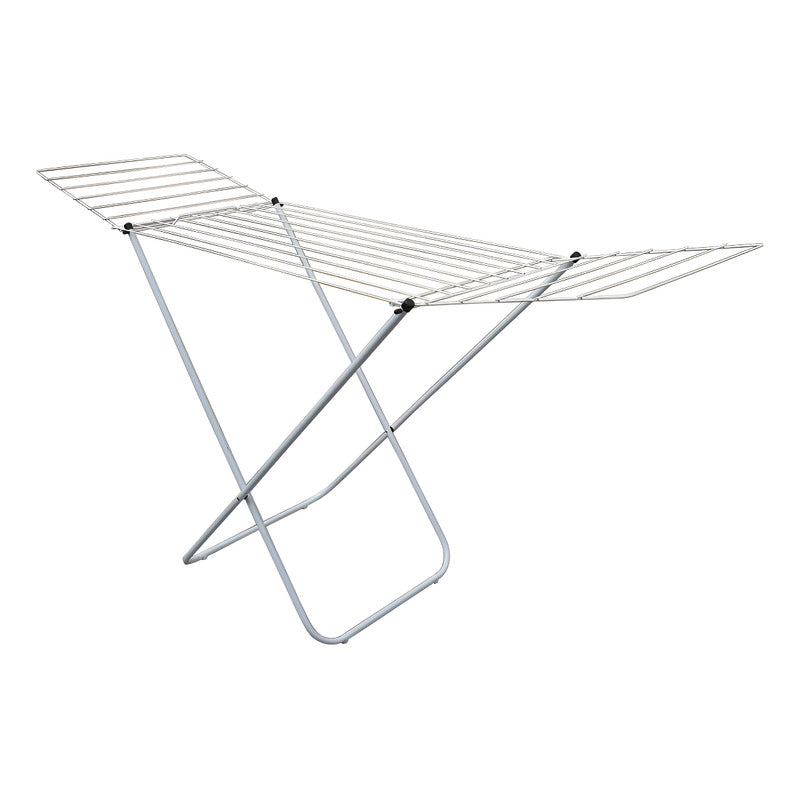 Tender De Ropa Con Alas Exahome Plegable Mas Grande Color Blanco