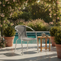 4 Sillas Rattan Apilable Hogar Jardi Tienda Oficial Gris