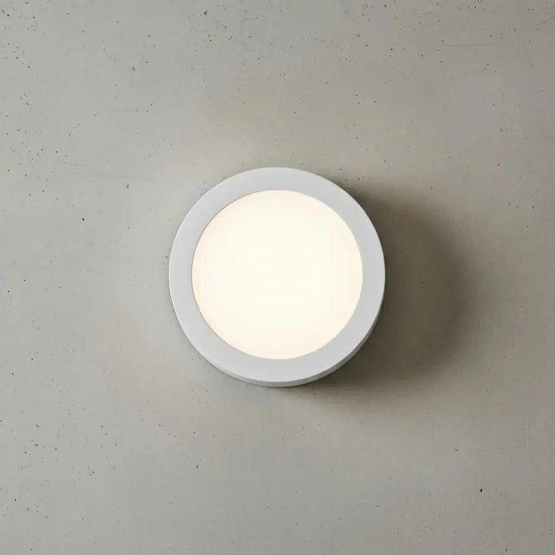 Lámpara Plafón De Techo Exahome Plafon 18w Redondo Con Base Blanco Fria
