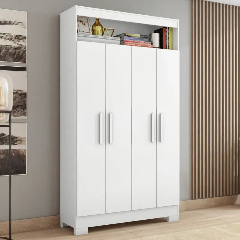 Placard Premium Ropero Exahome Multiuso 4 Puertas Exclusivo Blanco