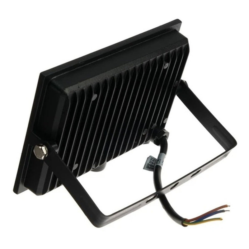 Reflector Proyector Aluminio Led 50w Luz Calida Color De La Carcasa Negro Color De La Luz Blanco Cálido