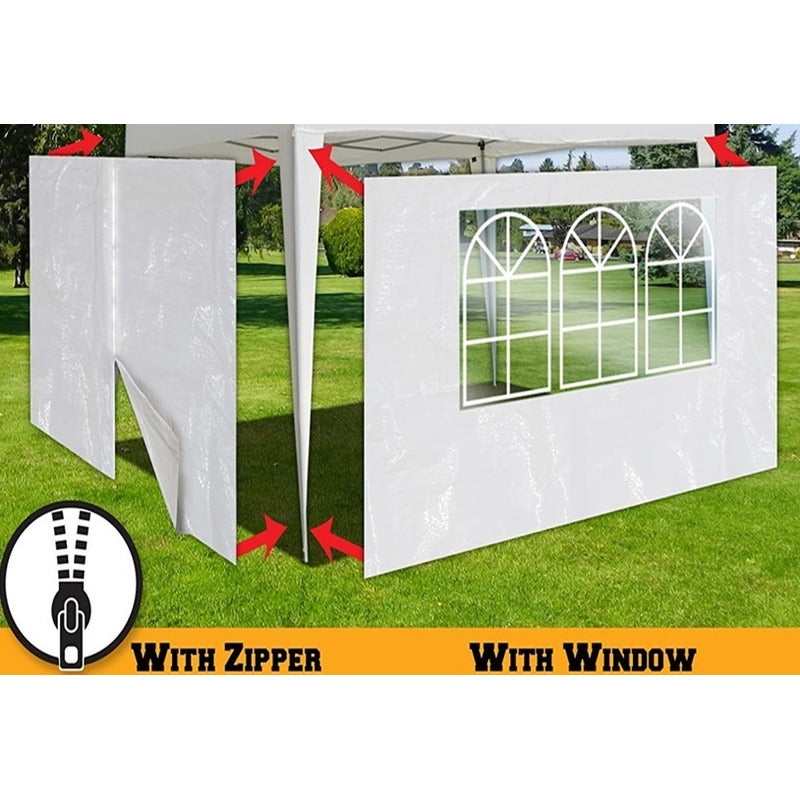 Puerta Pared Con Cierre Para Gazebo 3x3 Multi Cobertor Rafia