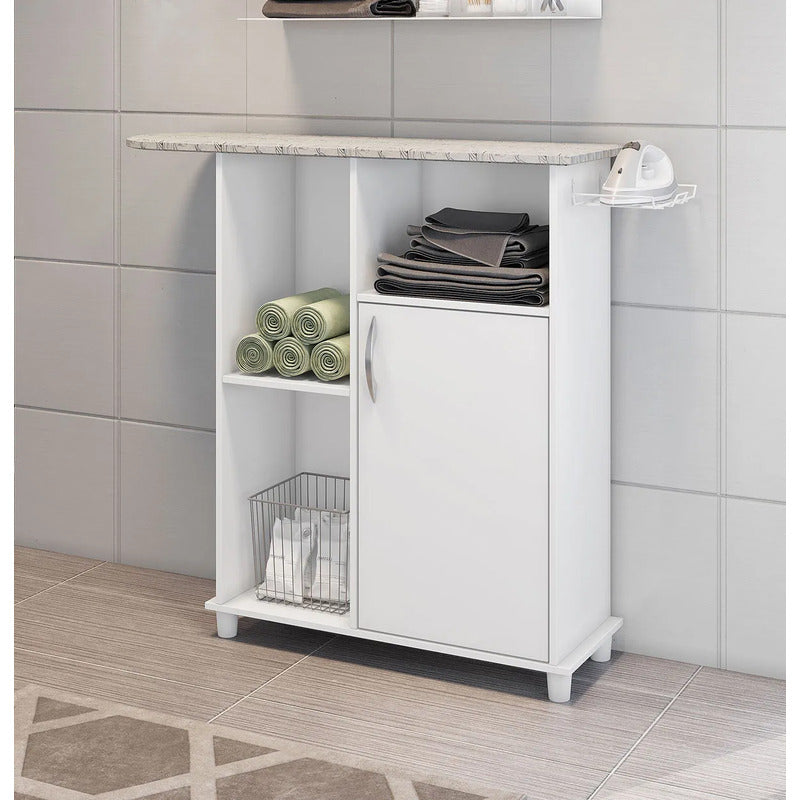 Centro De Planchado Exahome Organizador Tabla Planchar Blanc Blanco