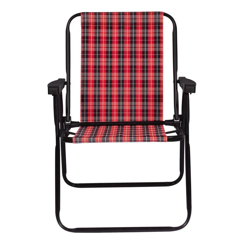 Silla Reposera Alta Exahome Plegable Portátil Playa Jardín