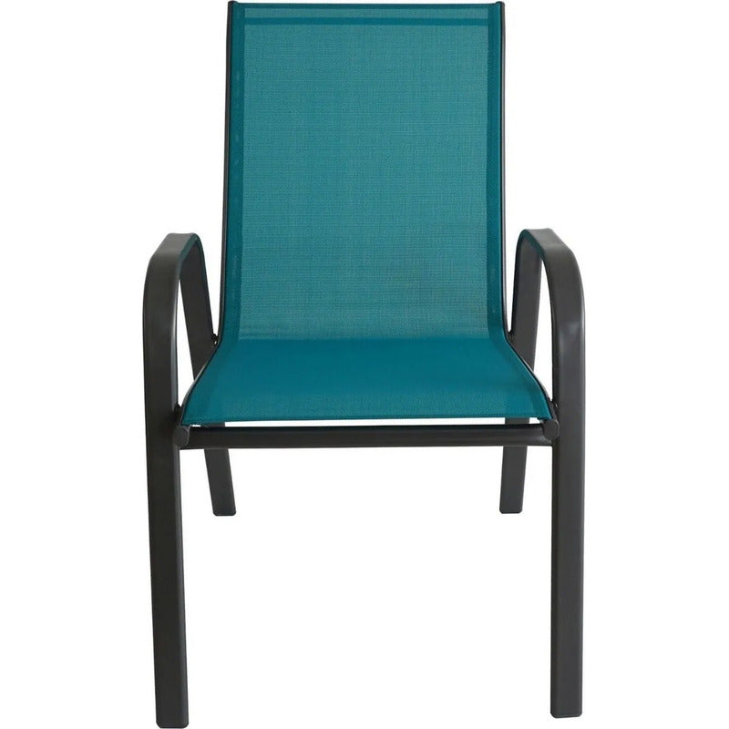 Silla Jardín Patio Interior Exterior Reposera Sling Apilable