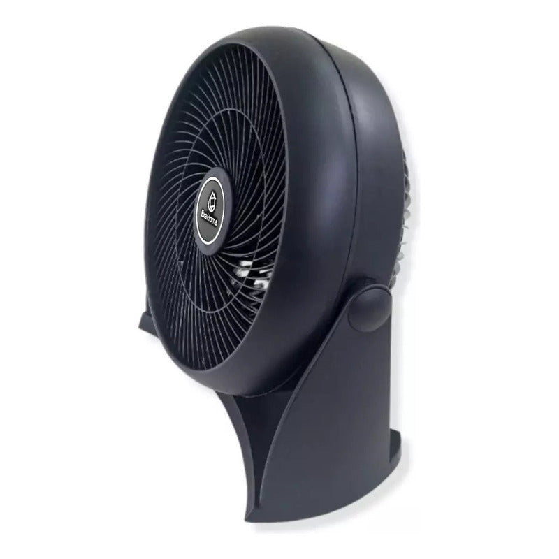 Ventilador Turbo 12 Exahome Piso Pared Hogar Oficina Mejor 38cm 50hz Negro Negro Pvc 5 76.2 Cm