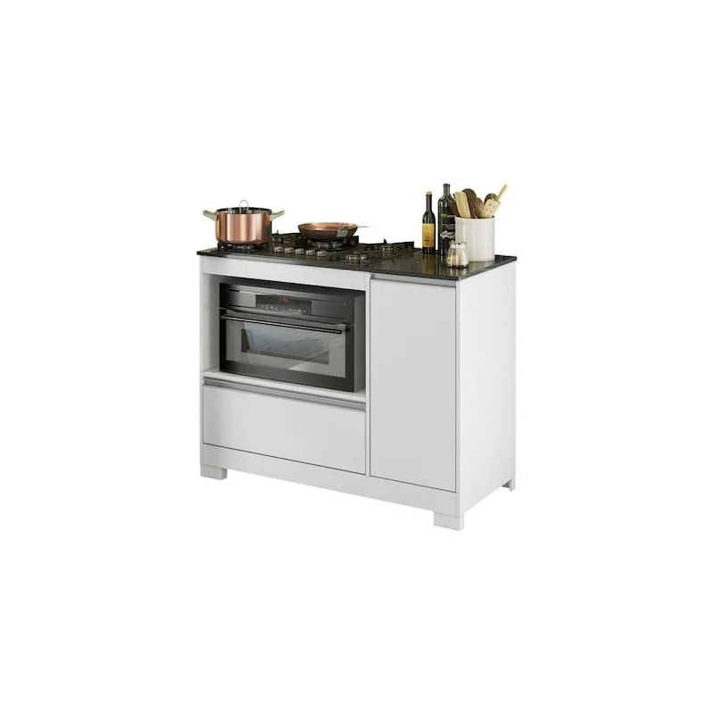 Bajo Mesada De Cocina Para Anafe Exahome Exclusivo Premium Blanco