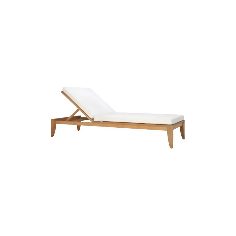 Colchoneta 190x60 P/ Camastro Reposera Exterior Impermeable Blanco