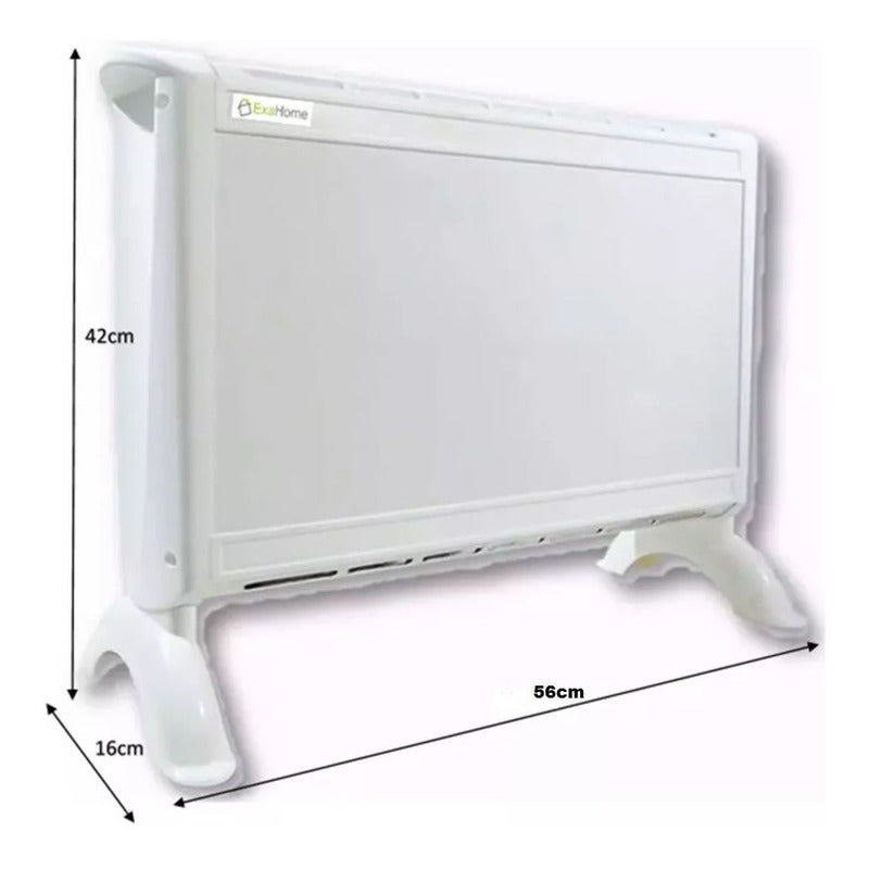Calefactor Electrico Panel Estufa 3 Niveles 2 Años Exahome Color Blanco