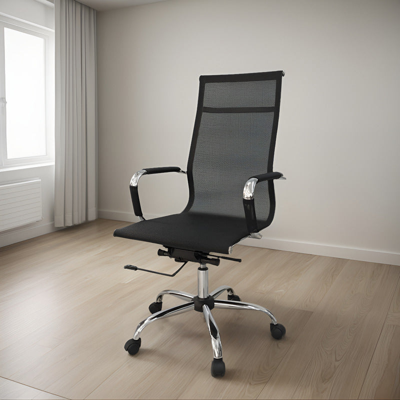 Sillon Director Ejecutivo Exahome Presidencial 54206 Alta Color Negro Material Del Tapizado Tela/mesh Mesh/tela