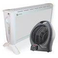 Combo Caloventor Exahome + Convector Estufa Electrica Color Blanco