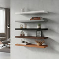 Estante Flotante Melamina Blanco 60x20 Cm Exahome Con Ménsulas Invisibles